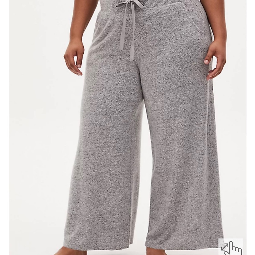 Torrid grey plush super soft sleep/lounge pant size 6